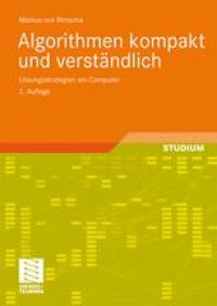 cover of the book Algorithmen kompakt und verständlich: Lösungsstrategien am Computer