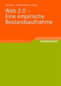 cover of the book Web 2.0 — Eine empirische Bestandsaufnahme