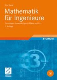 cover of the book Mathematik für Ingenieure: Grundlagen, Anwendungen in Maple und C++