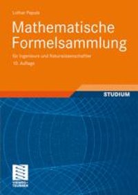 cover of the book Mathematische Formelsammlung: für Ingenieure und Naturwissenschaftler