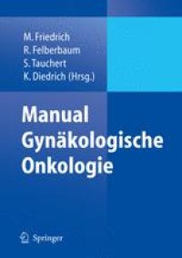 cover of the book Manual Gynäkologische Onkologie