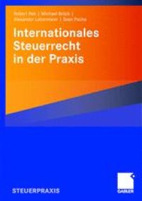 cover of the book Internationales Steuerrecht in der Praxis