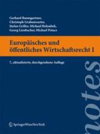 cover of the book Europäisches und öffentliches Wirtschaftsrecht I