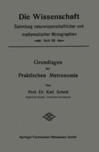 cover of the book Grundlagen der Praktischen Metronomie