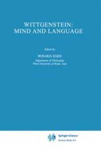 cover of the book Wittgenstein: Mind and Language