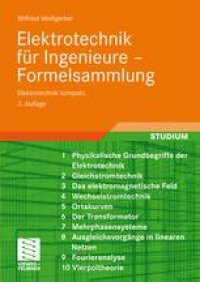 cover of the book Elektrotechnik für Ingenieure – Formelsammlung: Elektrotechnik kompakt