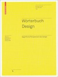 cover of the book Wörterbuch Design: Begriffliche Perspektiven des Design