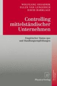 cover of the book Controlling mittelständischer Unternehmen: Empirischer Status quo und Handlungsempfehlungen