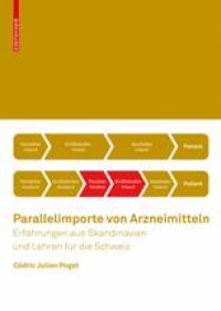 cover of the book Parallelimporte von Arzneimitteln: Erfahrungen aus Skandinavien und Lehren für die Schweiz