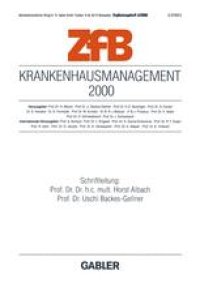 cover of the book Krankenhausmanagement 2000