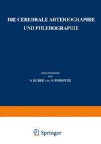 cover of the book Die cerebrale Arteriographie und Phlebographie