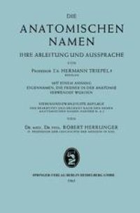 cover of the book Die anatomischen Namen: Ihre Ableitung und Aussprache