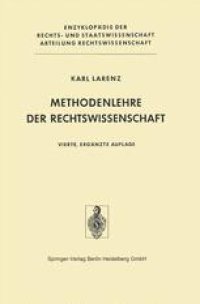 cover of the book Methodenlehre der Rechtswissenschaft