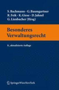 cover of the book Besonderes Verwaltungsrecht