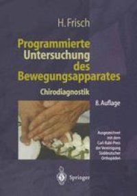 cover of the book Programmierte Untersuchung des Bewegungsapparates: Chirodiagnostik