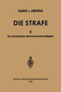 cover of the book Die Strafe: II Die Modernen Erscheinungsformen