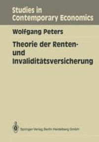 cover of the book Theorie der Renten- und Invaliditätsversicherung