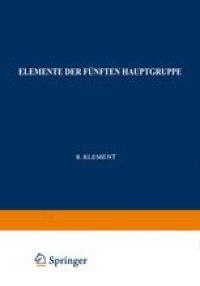 cover of the book Elemente der Fünften Hauptgruppe: Phosphor