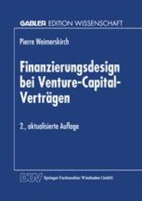 cover of the book Finanzierungsdesign bei Venture-Capital-Verträgen