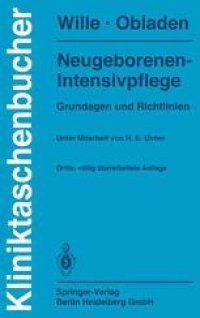 cover of the book Neugeborenen-Intensivpflege: Grundlagen und Richtlinien