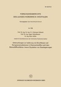 cover of the book Untersuchngen zur Isolierung von Einschlüssen und Korngrenzensubstanzen in Eisenwerkstoffen nach dem Dünnschliffverfahren. Innere Oxydation von Eisenlegierungen