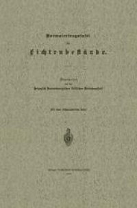 cover of the book Normalertragstafel für Fichtenbestände