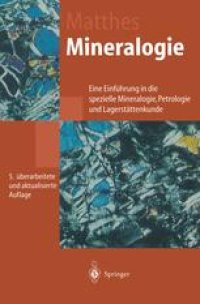 cover of the book Mineralogie: Eine Einführung in die spezielle Mineralogie, Petrologie und Lagerstättenkunde