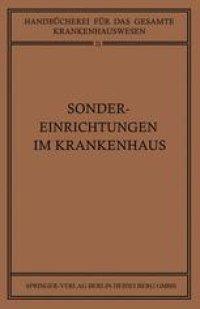 cover of the book Sondereinrichtungen im Krankenhaus