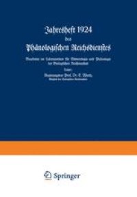 cover of the book Jahresheft 1924 des Phänologischen Reichsdienstes: Bearbeitet im Laboratorium für Meteorologie und Phänologie der Biologischen Reichsanstalt