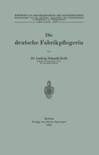 cover of the book Die deutsche Fabrikpflegerin: Heft 15