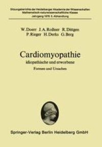 cover of the book Cardiomyopathie: idiopathische und erworbene Formen und Ursachen