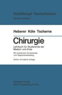 cover of the book Chirurgie: Lehrbuch für Studierende der Medizin und Ärzte