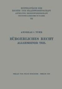 cover of the book Bürgerliches Recht Allgemeiner Teil