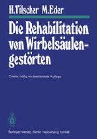 cover of the book Die Rehabilitation von Wirbelsäulengestörten