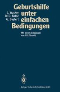 cover of the book Geburtshilfe unter einfachen Bedingungen