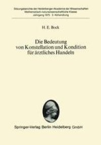 cover of the book Die Bedeutung von Konstellation und Kondition für ärztliches Handeln