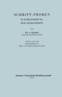 cover of the book Schrift-Proben: Zur Bestimmung der Sehschärfe