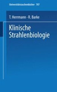 cover of the book Klinische Strahlenbiologie