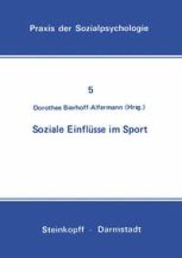 cover of the book Soziale Einflüsse im Sport