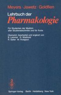 cover of the book Lehrbuch der Pharmakologie: Für Studenten der Medizin aller Studienabschnitte und für Ärzte