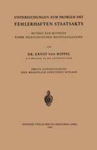 cover of the book Untersuchungen zum Problem des Fehlerhaften Staatsakts: Beitrag zur Methode einer teleologischen Rechtsauslegung