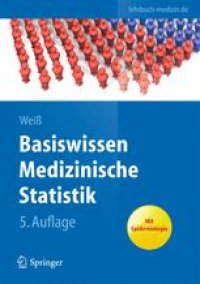 cover of the book Basiswissen Medizinische Statistik