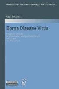 cover of the book Borna Disease Virus: Mögliche Ursache neurologischer und psychiatrischer Störungen des Menschen