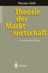 cover of the book Theorie der Marktwirtschaft