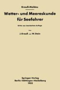 cover of the book Wetter- und Meereskunde für Seefahrer