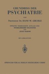 cover of the book Grundriss der Psychiatrie