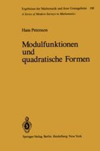 cover of the book Modulfunktionen und quadratische Formen