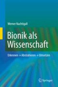 cover of the book Bionik als Wissenschaft: Erkennen - Abstrahieren - Umsetzen