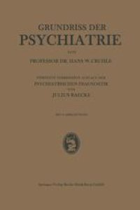 cover of the book Grundriss der Psychiatrie