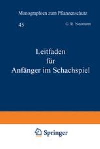 cover of the book Leitfaden für Anfänger im Schachspiel